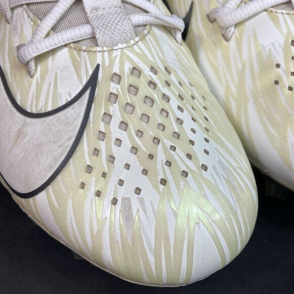 Nike Alpha Huarache 6 Elite LAX-Men\'s Sz 13-White Opalescent Cleats- 923422-115 main image 9